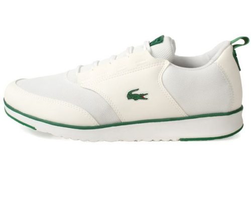 Lacose sneakers grønne detaljer hvid sneaker